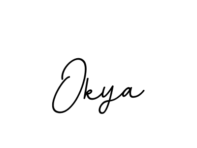 The best way (BallpointsItalic-DORy9) to make a short signature is to pick only two or three words in your name. The name Okya include a total of six letters. For converting this name. Okya signature style 11 images and pictures png