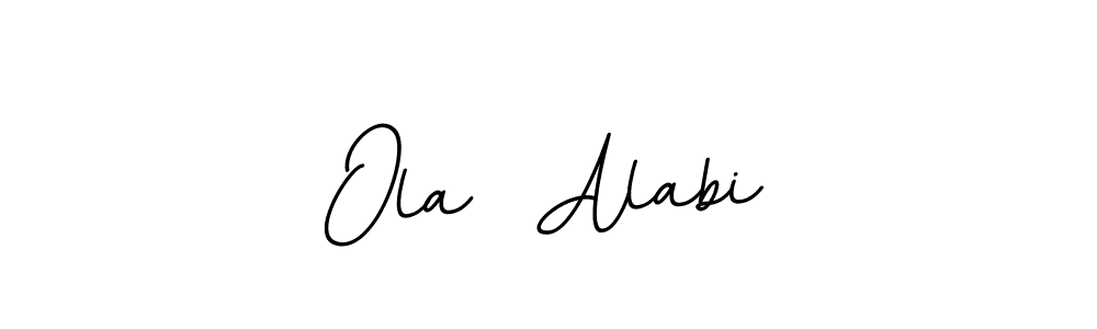 Also we have Ola  Alabi name is the best signature style. Create professional handwritten signature collection using BallpointsItalic-DORy9 autograph style. Ola  Alabi signature style 11 images and pictures png