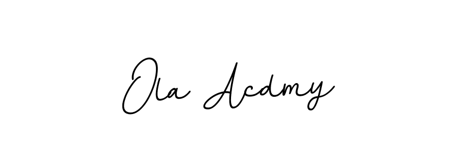 It looks lik you need a new signature style for name Ola Acdmy. Design unique handwritten (BallpointsItalic-DORy9) signature with our free signature maker in just a few clicks. Ola Acdmy signature style 11 images and pictures png