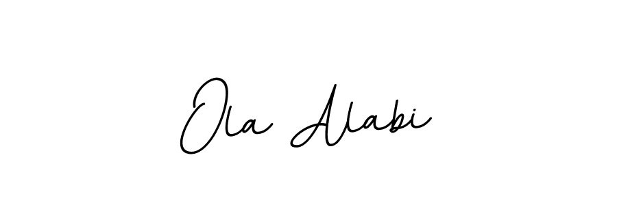 Make a beautiful signature design for name Ola Alabi. With this signature (BallpointsItalic-DORy9) style, you can create a handwritten signature for free. Ola Alabi signature style 11 images and pictures png