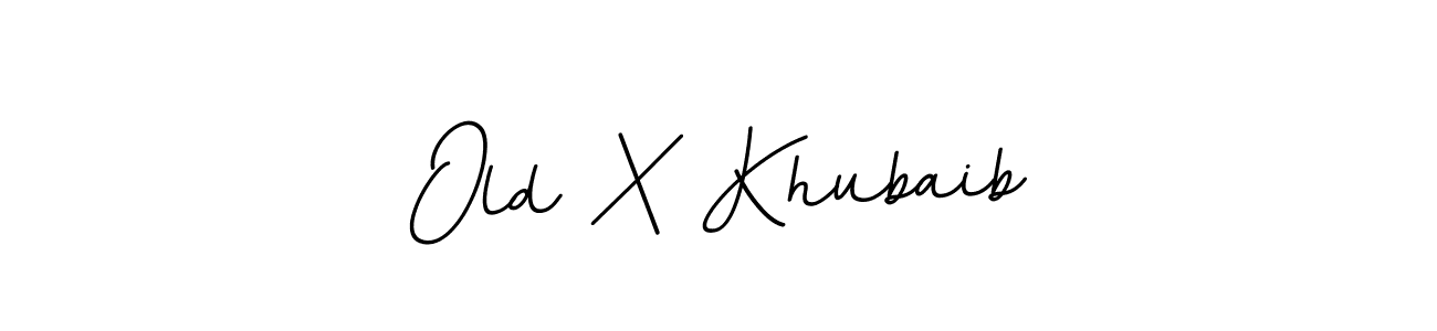 Similarly BallpointsItalic-DORy9 is the best handwritten signature design. Signature creator online .You can use it as an online autograph creator for name Old X Khubaib. Old X Khubaib signature style 11 images and pictures png