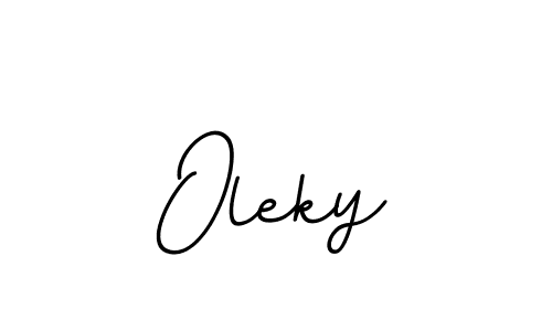 Create a beautiful signature design for name Oleky. With this signature (BallpointsItalic-DORy9) fonts, you can make a handwritten signature for free. Oleky signature style 11 images and pictures png