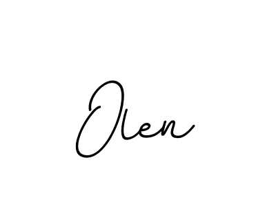 Make a beautiful signature design for name Olen. With this signature (BallpointsItalic-DORy9) style, you can create a handwritten signature for free. Olen signature style 11 images and pictures png