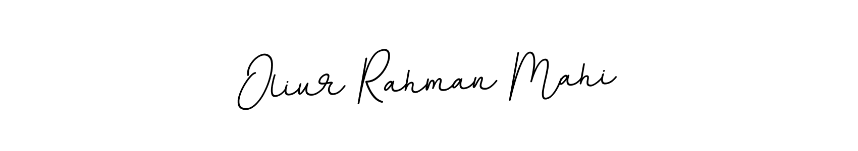 Create a beautiful signature design for name Oliur Rahman Mahi. With this signature (BallpointsItalic-DORy9) fonts, you can make a handwritten signature for free. Oliur Rahman Mahi signature style 11 images and pictures png