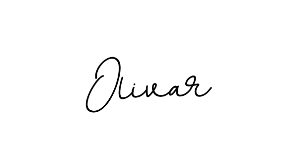 Design your own signature with our free online signature maker. With this signature software, you can create a handwritten (BallpointsItalic-DORy9) signature for name Olivar. Olivar signature style 11 images and pictures png