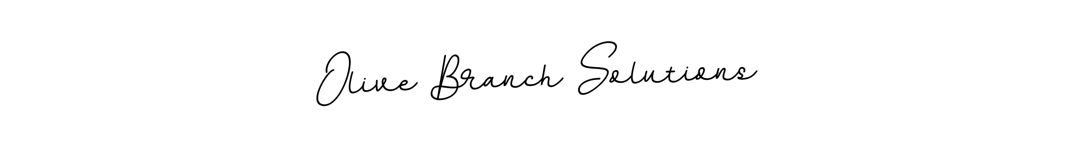 Use a signature maker to create a handwritten signature online. With this signature software, you can design (BallpointsItalic-DORy9) your own signature for name Olive Branch Solutions. Olive Branch Solutions signature style 11 images and pictures png