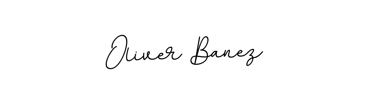 Oliver Banez stylish signature style. Best Handwritten Sign (BallpointsItalic-DORy9) for my name. Handwritten Signature Collection Ideas for my name Oliver Banez. Oliver Banez signature style 11 images and pictures png