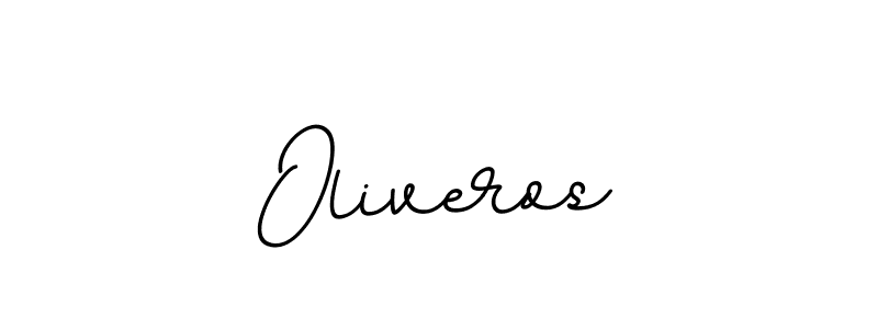 How to make Oliveros name signature. Use BallpointsItalic-DORy9 style for creating short signs online. This is the latest handwritten sign. Oliveros signature style 11 images and pictures png