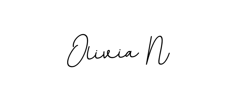 It looks lik you need a new signature style for name Olivia N. Design unique handwritten (BallpointsItalic-DORy9) signature with our free signature maker in just a few clicks. Olivia N signature style 11 images and pictures png