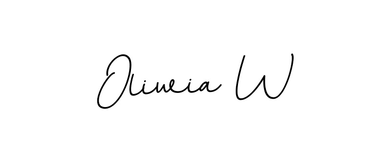 How to make Oliwia W signature? BallpointsItalic-DORy9 is a professional autograph style. Create handwritten signature for Oliwia W name. Oliwia W signature style 11 images and pictures png