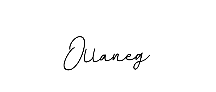 How to make Ollaneg name signature. Use BallpointsItalic-DORy9 style for creating short signs online. This is the latest handwritten sign. Ollaneg signature style 11 images and pictures png