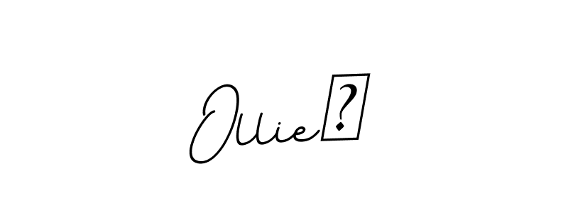 You can use this online signature creator to create a handwritten signature for the name Ollie❣. This is the best online autograph maker. Ollie❣ signature style 11 images and pictures png