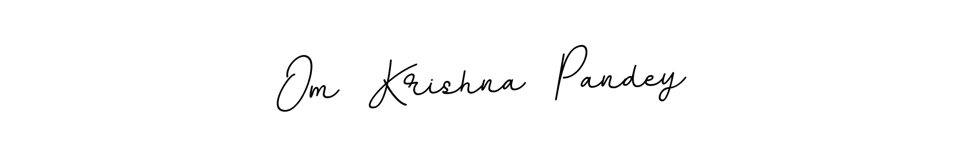 Use a signature maker to create a handwritten signature online. With this signature software, you can design (BallpointsItalic-DORy9) your own signature for name Om  Krishna  Pandey. Om  Krishna  Pandey signature style 11 images and pictures png