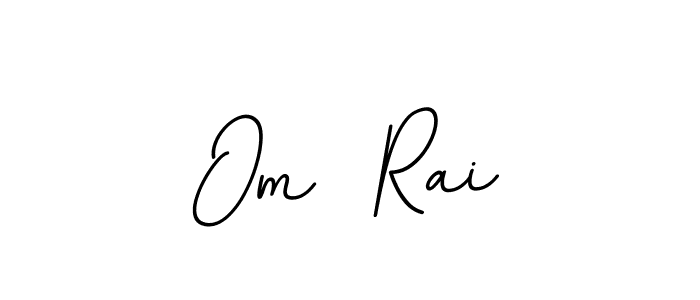 How to make Om  Rai name signature. Use BallpointsItalic-DORy9 style for creating short signs online. This is the latest handwritten sign. Om  Rai signature style 11 images and pictures png