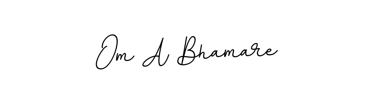 The best way (BallpointsItalic-DORy9) to make a short signature is to pick only two or three words in your name. The name Om A Bhamare include a total of six letters. For converting this name. Om A Bhamare signature style 11 images and pictures png