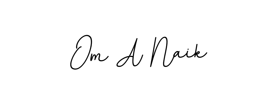 Design your own signature with our free online signature maker. With this signature software, you can create a handwritten (BallpointsItalic-DORy9) signature for name Om A Naik. Om A Naik signature style 11 images and pictures png