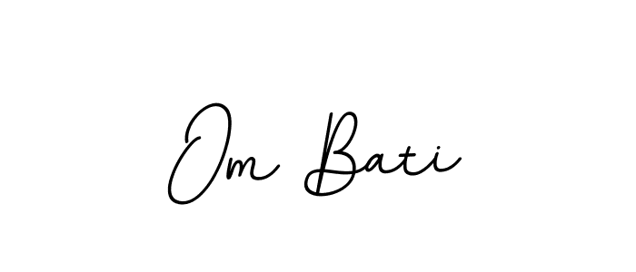 Create a beautiful signature design for name Om Bati. With this signature (BallpointsItalic-DORy9) fonts, you can make a handwritten signature for free. Om Bati signature style 11 images and pictures png