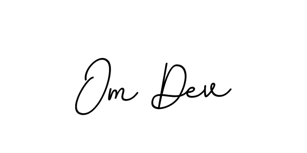 Design your own signature with our free online signature maker. With this signature software, you can create a handwritten (BallpointsItalic-DORy9) signature for name Om Dev. Om Dev signature style 11 images and pictures png