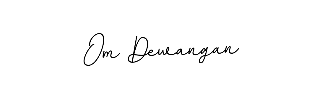 Make a beautiful signature design for name Om Dewangan. With this signature (BallpointsItalic-DORy9) style, you can create a handwritten signature for free. Om Dewangan signature style 11 images and pictures png