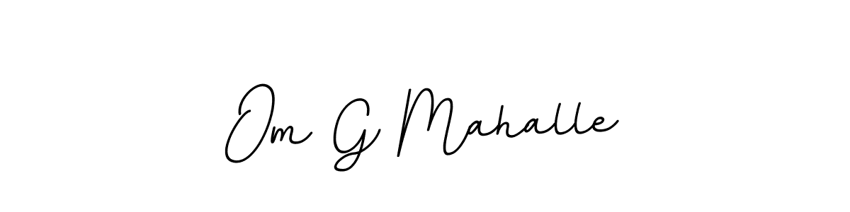 Om G Mahalle stylish signature style. Best Handwritten Sign (BallpointsItalic-DORy9) for my name. Handwritten Signature Collection Ideas for my name Om G Mahalle. Om G Mahalle signature style 11 images and pictures png