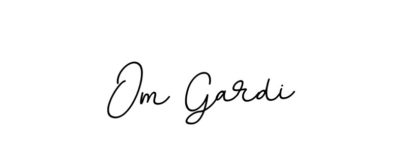 It looks lik you need a new signature style for name Om Gardi. Design unique handwritten (BallpointsItalic-DORy9) signature with our free signature maker in just a few clicks. Om Gardi signature style 11 images and pictures png