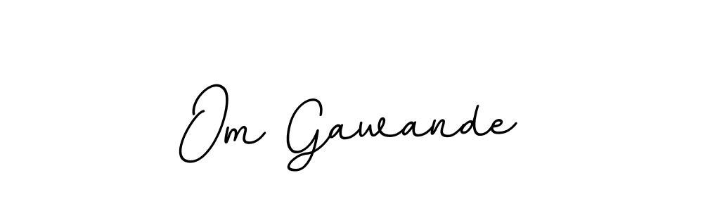 Create a beautiful signature design for name Om Gawande. With this signature (BallpointsItalic-DORy9) fonts, you can make a handwritten signature for free. Om Gawande signature style 11 images and pictures png