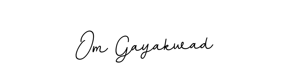 Make a beautiful signature design for name Om Gayakwad. With this signature (BallpointsItalic-DORy9) style, you can create a handwritten signature for free. Om Gayakwad signature style 11 images and pictures png