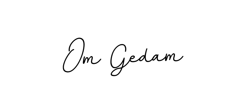 BallpointsItalic-DORy9 is a professional signature style that is perfect for those who want to add a touch of class to their signature. It is also a great choice for those who want to make their signature more unique. Get Om Gedam name to fancy signature for free. Om Gedam signature style 11 images and pictures png