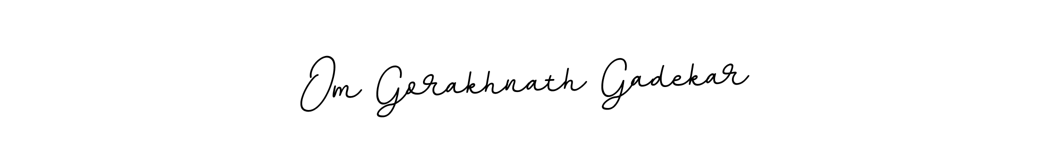 Make a beautiful signature design for name Om Gorakhnath Gadekar. With this signature (BallpointsItalic-DORy9) style, you can create a handwritten signature for free. Om Gorakhnath Gadekar signature style 11 images and pictures png