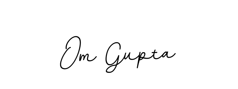 Design your own signature with our free online signature maker. With this signature software, you can create a handwritten (BallpointsItalic-DORy9) signature for name Om Gupta. Om Gupta signature style 11 images and pictures png