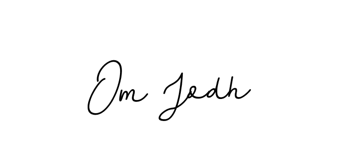Make a beautiful signature design for name Om Jodh. With this signature (BallpointsItalic-DORy9) style, you can create a handwritten signature for free. Om Jodh signature style 11 images and pictures png