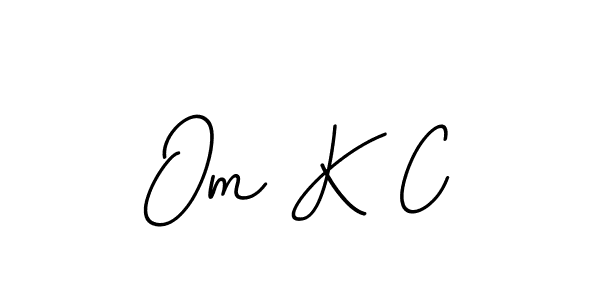 Also You can easily find your signature by using the search form. We will create Om K C name handwritten signature images for you free of cost using BallpointsItalic-DORy9 sign style. Om K C signature style 11 images and pictures png