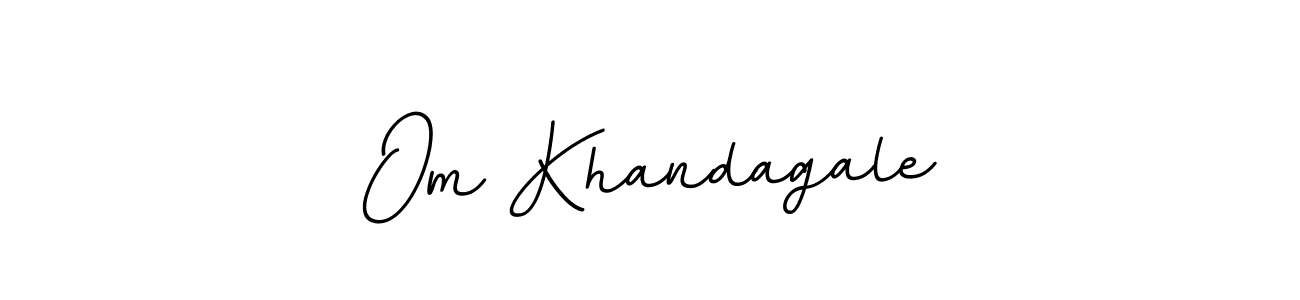Also we have Om Khandagale name is the best signature style. Create professional handwritten signature collection using BallpointsItalic-DORy9 autograph style. Om Khandagale signature style 11 images and pictures png