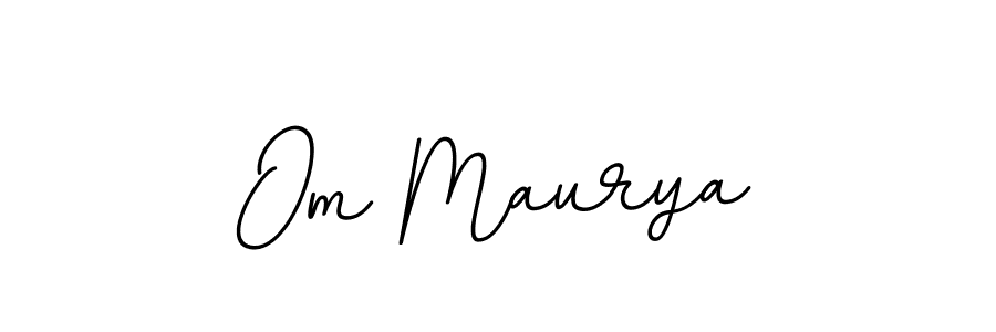 Make a beautiful signature design for name Om Maurya. With this signature (BallpointsItalic-DORy9) style, you can create a handwritten signature for free. Om Maurya signature style 11 images and pictures png