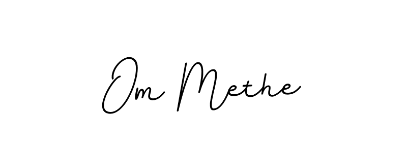 This is the best signature style for the Om Methe name. Also you like these signature font (BallpointsItalic-DORy9). Mix name signature. Om Methe signature style 11 images and pictures png