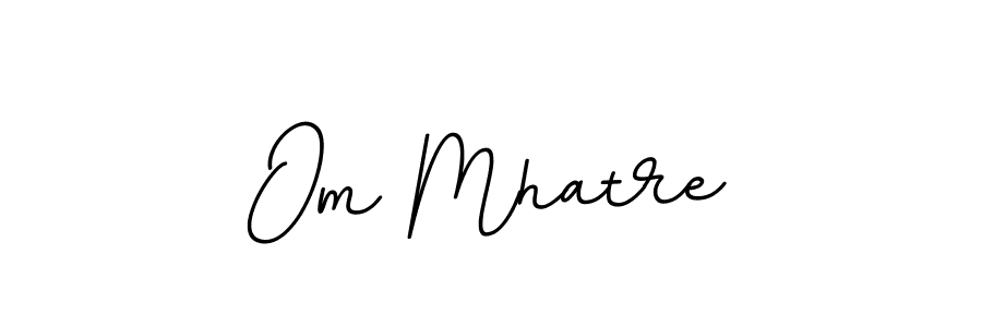 How to make Om Mhatre name signature. Use BallpointsItalic-DORy9 style for creating short signs online. This is the latest handwritten sign. Om Mhatre signature style 11 images and pictures png