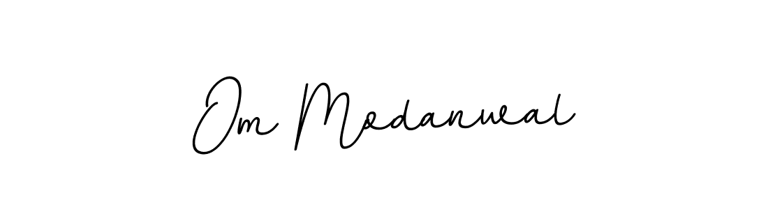 Design your own signature with our free online signature maker. With this signature software, you can create a handwritten (BallpointsItalic-DORy9) signature for name Om Modanwal. Om Modanwal signature style 11 images and pictures png