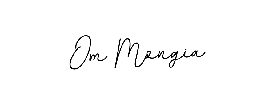 Om Mongia stylish signature style. Best Handwritten Sign (BallpointsItalic-DORy9) for my name. Handwritten Signature Collection Ideas for my name Om Mongia. Om Mongia signature style 11 images and pictures png