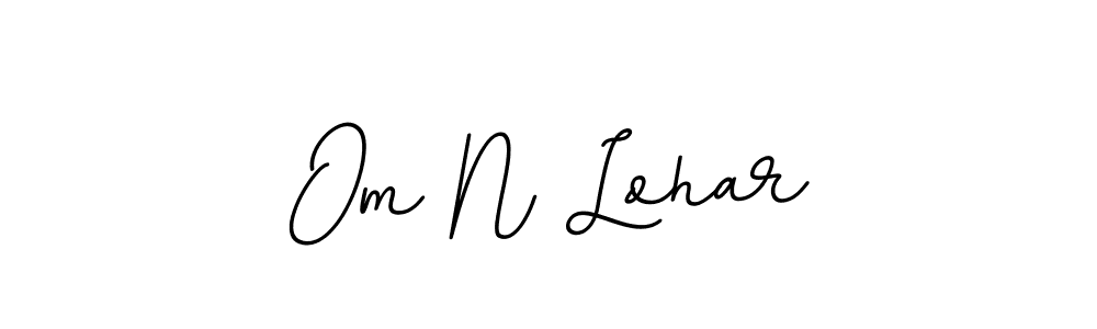 Make a beautiful signature design for name Om N Lohar. With this signature (BallpointsItalic-DORy9) style, you can create a handwritten signature for free. Om N Lohar signature style 11 images and pictures png