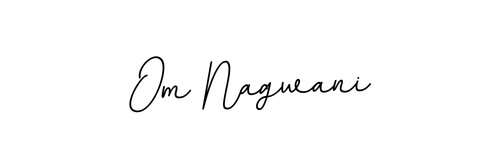 It looks lik you need a new signature style for name Om Nagwani. Design unique handwritten (BallpointsItalic-DORy9) signature with our free signature maker in just a few clicks. Om Nagwani signature style 11 images and pictures png