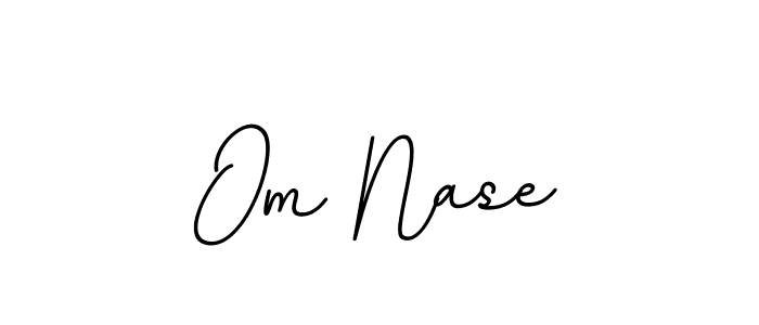 Om Nase stylish signature style. Best Handwritten Sign (BallpointsItalic-DORy9) for my name. Handwritten Signature Collection Ideas for my name Om Nase. Om Nase signature style 11 images and pictures png