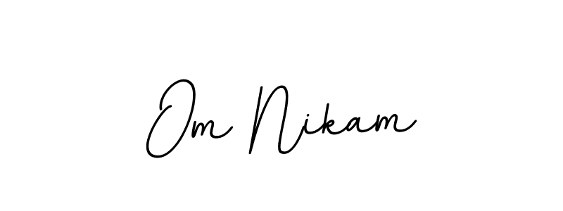 Similarly BallpointsItalic-DORy9 is the best handwritten signature design. Signature creator online .You can use it as an online autograph creator for name Om Nikam. Om Nikam signature style 11 images and pictures png