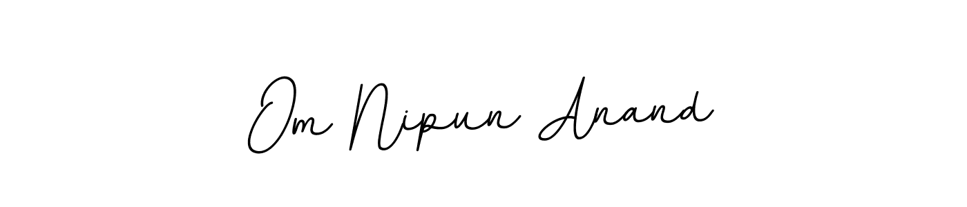 Make a beautiful signature design for name Om Nipun Anand. Use this online signature maker to create a handwritten signature for free. Om Nipun Anand signature style 11 images and pictures png