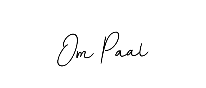 Om Paal stylish signature style. Best Handwritten Sign (BallpointsItalic-DORy9) for my name. Handwritten Signature Collection Ideas for my name Om Paal. Om Paal signature style 11 images and pictures png