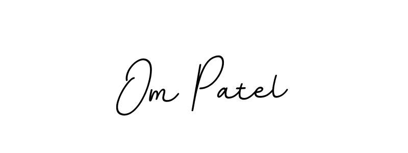 Make a beautiful signature design for name Om Patel. With this signature (BallpointsItalic-DORy9) style, you can create a handwritten signature for free. Om Patel signature style 11 images and pictures png