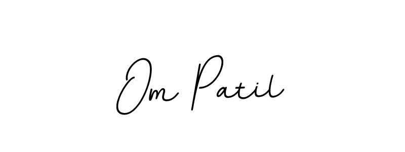 The best way (BallpointsItalic-DORy9) to make a short signature is to pick only two or three words in your name. The name Om Patil include a total of six letters. For converting this name. Om Patil signature style 11 images and pictures png