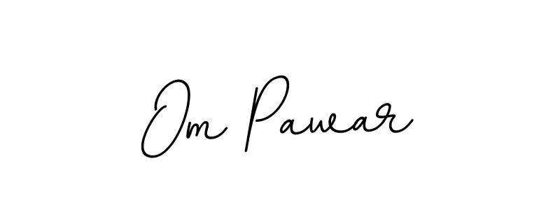 Make a beautiful signature design for name Om Pawar. With this signature (BallpointsItalic-DORy9) style, you can create a handwritten signature for free. Om Pawar signature style 11 images and pictures png