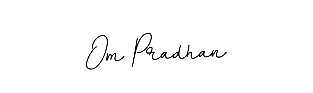 How to make Om Pradhan name signature. Use BallpointsItalic-DORy9 style for creating short signs online. This is the latest handwritten sign. Om Pradhan signature style 11 images and pictures png