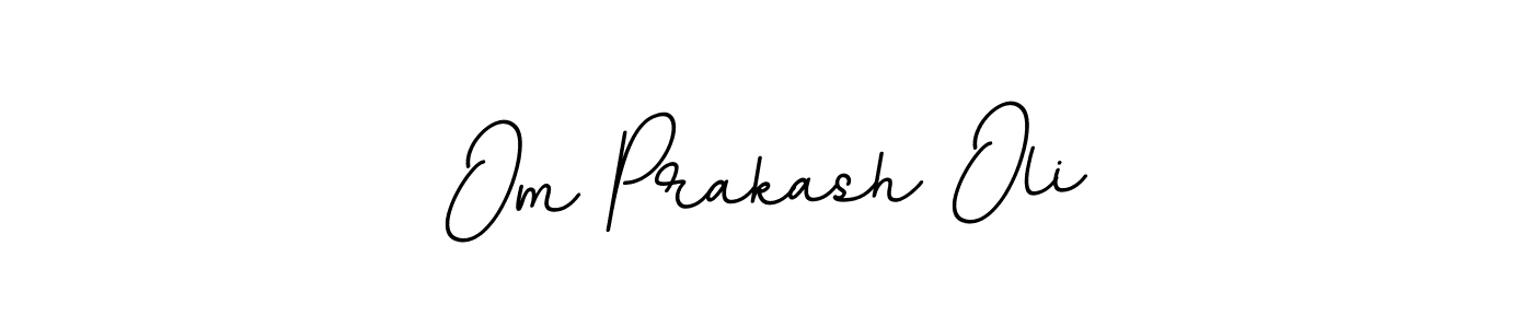 Create a beautiful signature design for name Om Prakash Oli. With this signature (BallpointsItalic-DORy9) fonts, you can make a handwritten signature for free. Om Prakash Oli signature style 11 images and pictures png