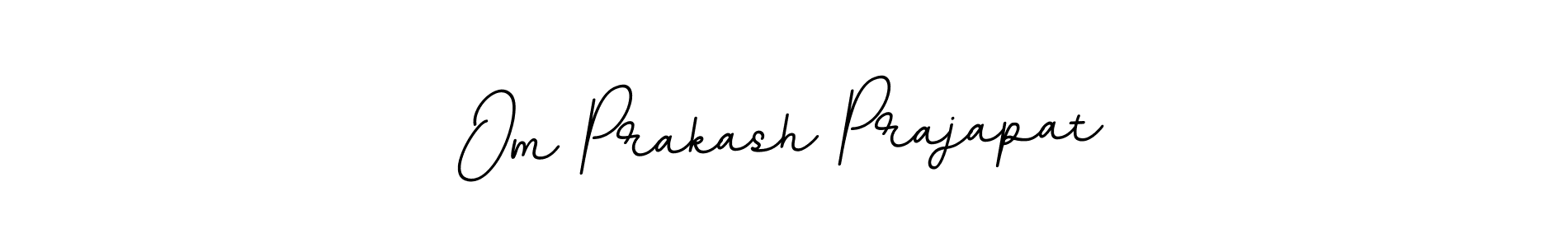 Create a beautiful signature design for name Om Prakash Prajapat. With this signature (BallpointsItalic-DORy9) fonts, you can make a handwritten signature for free. Om Prakash Prajapat signature style 11 images and pictures png